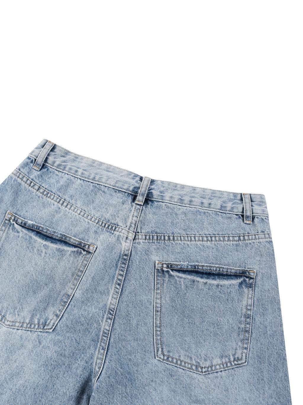 Men’s Vintage Wide Leg Denim Shorts - BLOOMORTAL