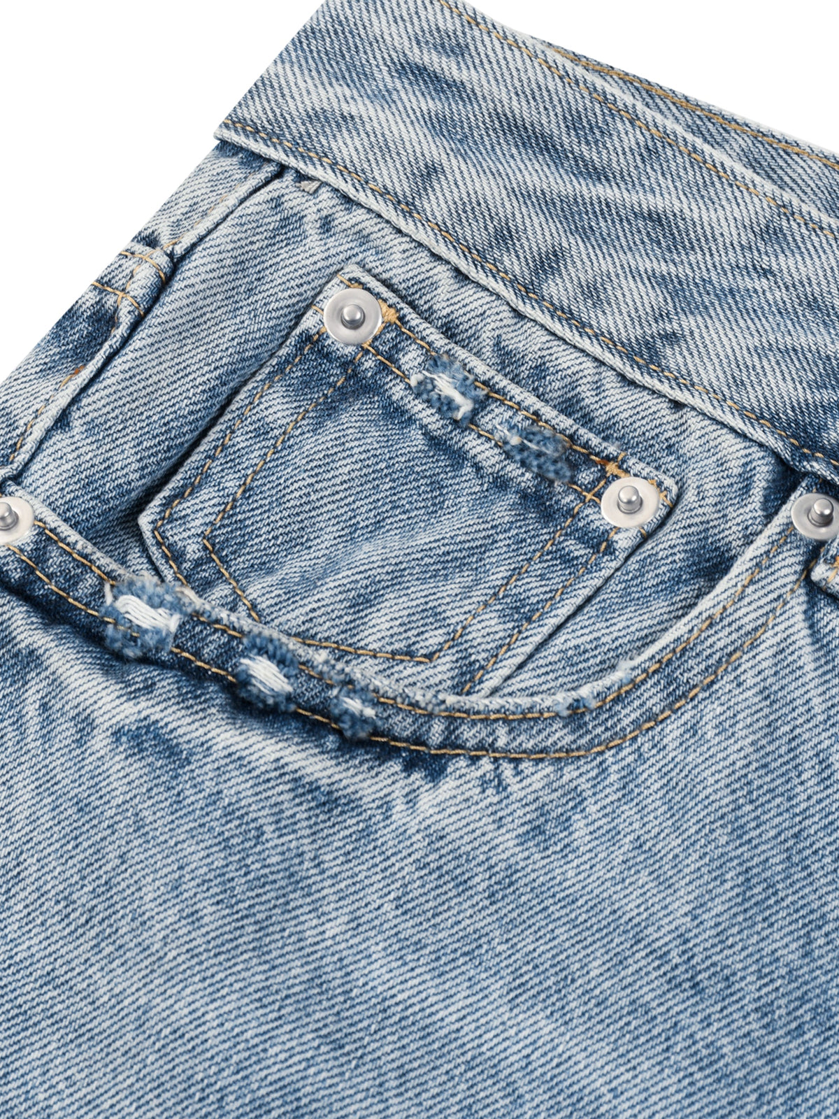 Men’s Vintage Wide Leg Denim Shorts - BLOOMORTAL