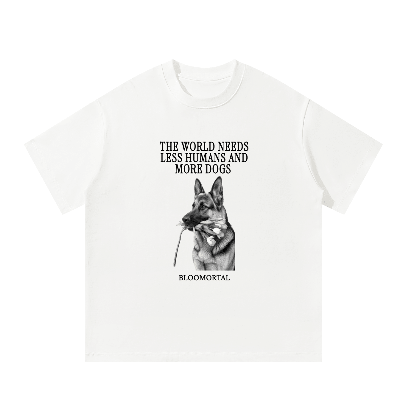 More Dogs Unisex Oversized T-Shirt - BLOOMORTAL
