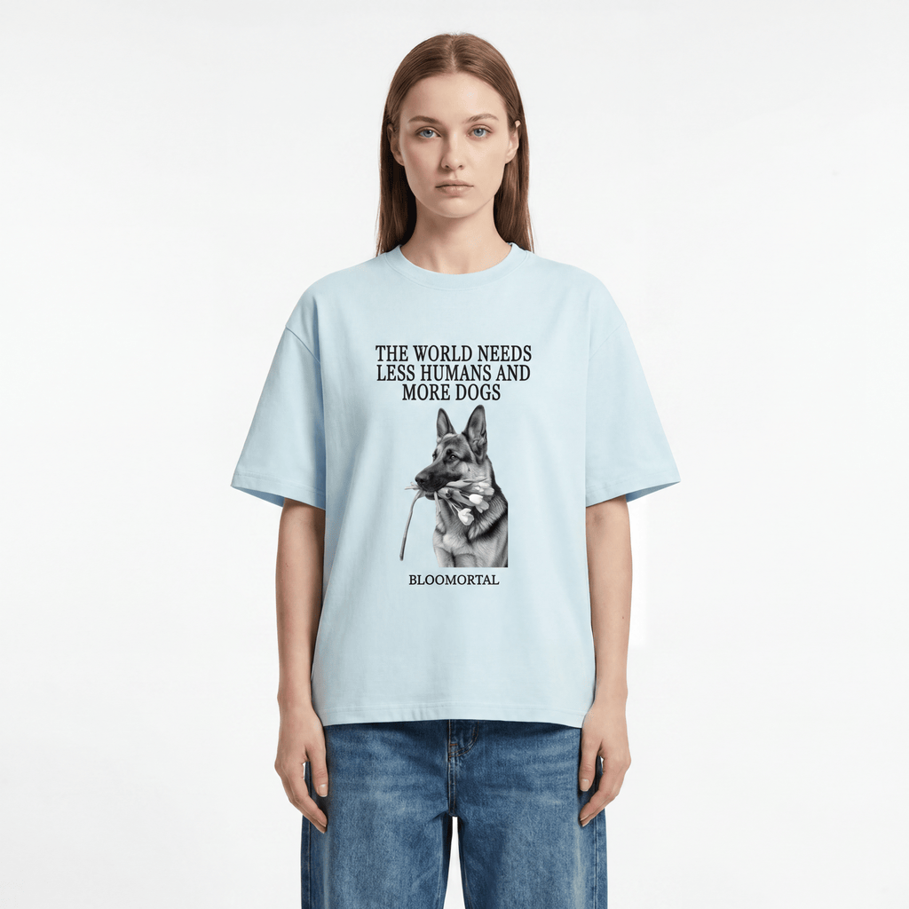 More Dogs Unisex Oversized T-Shirt - BLOOMORTAL