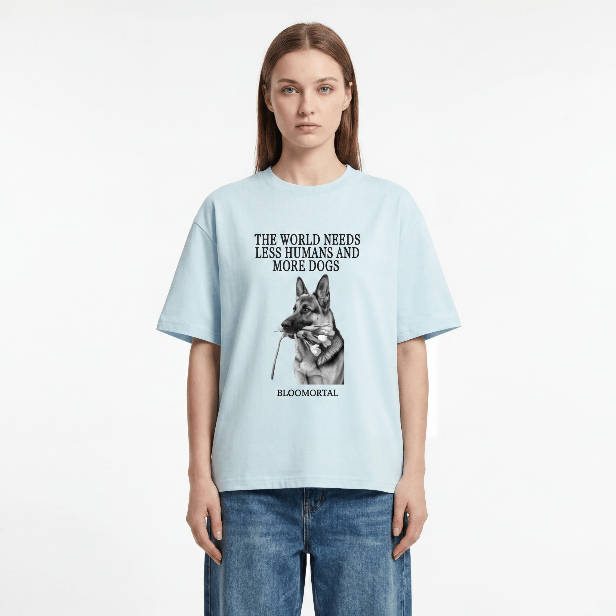 More Dogs Unisex Oversized T-Shirt - BLOOMORTAL