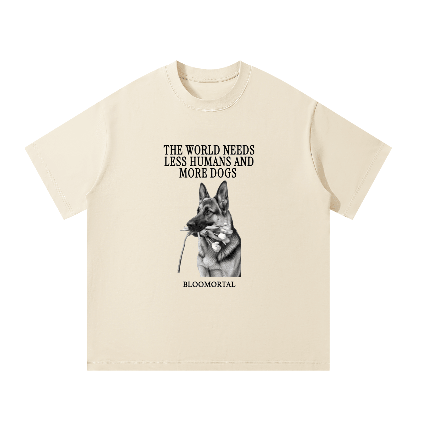 More Dogs Unisex Oversized T-Shirt - BLOOMORTAL