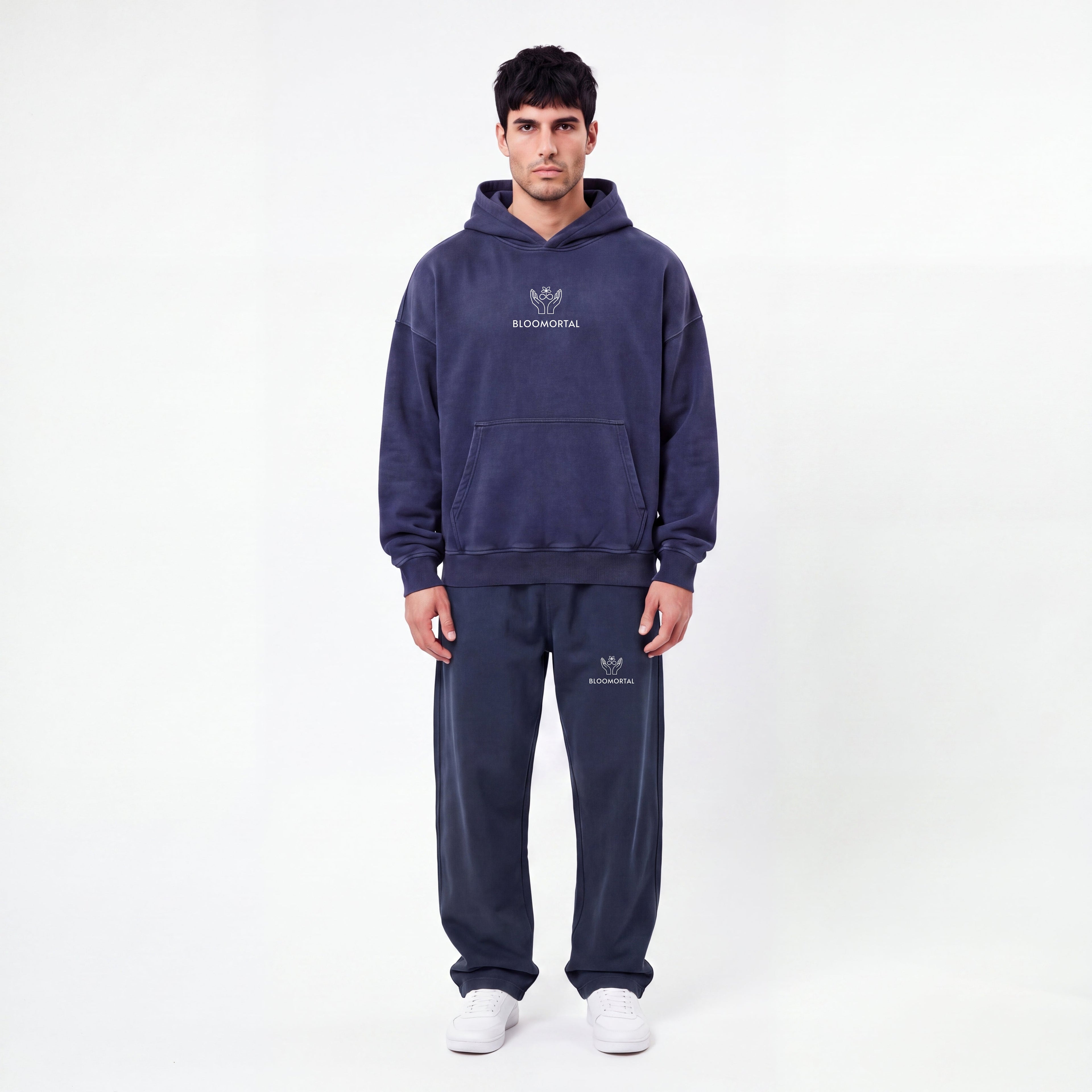 Set 1 - Boxy Vintage Washed Hoodie - BLOOMORTAL