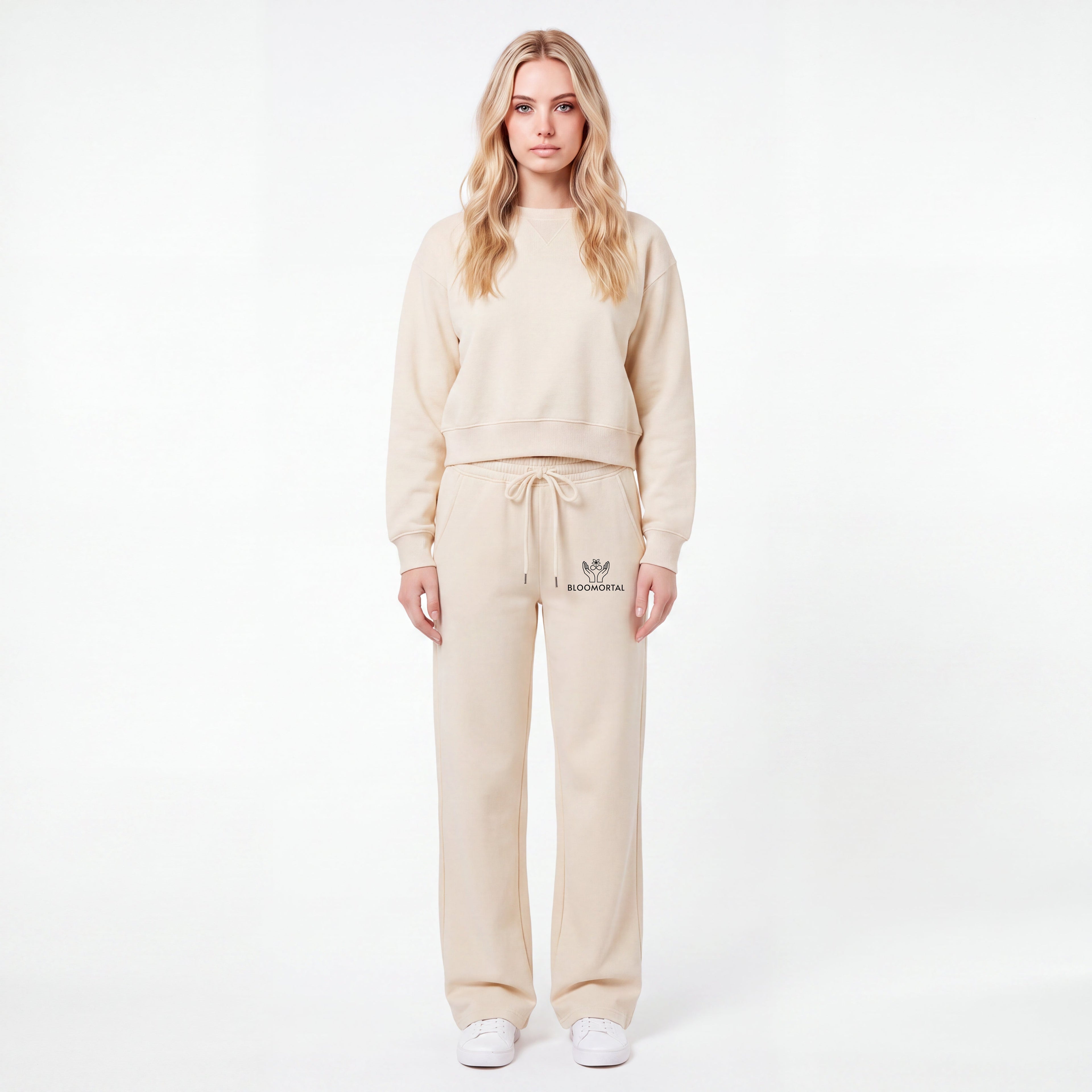 Set 2 - Fleece Straight Leg Pants - BLOOMORTAL