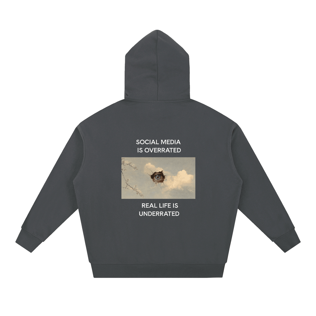 Social Media Is Overrated Hoodie - BLOOMORTAL