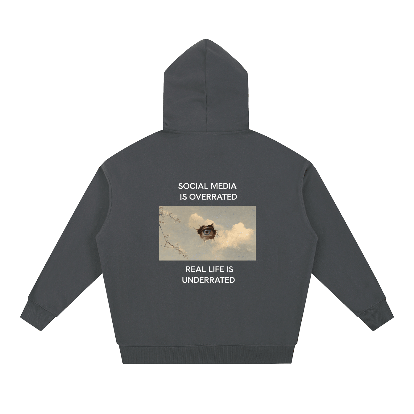Social Media Is Overrated Hoodie - BLOOMORTAL