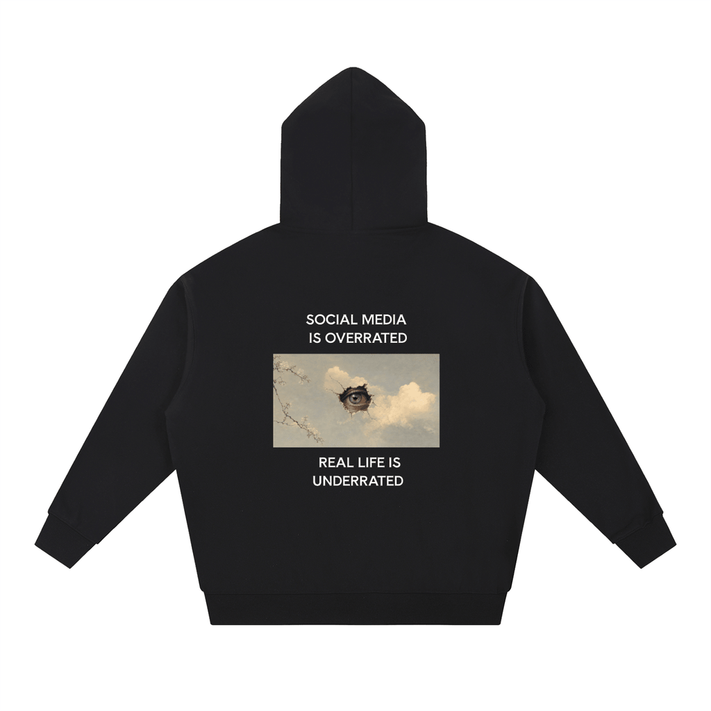 Social Media Is Overrated Hoodie - BLOOMORTAL