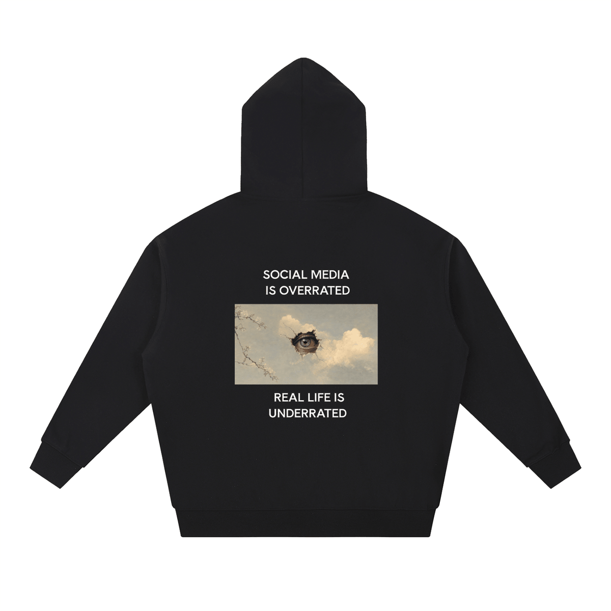 Social Media Is Overrated Hoodie - BLOOMORTAL