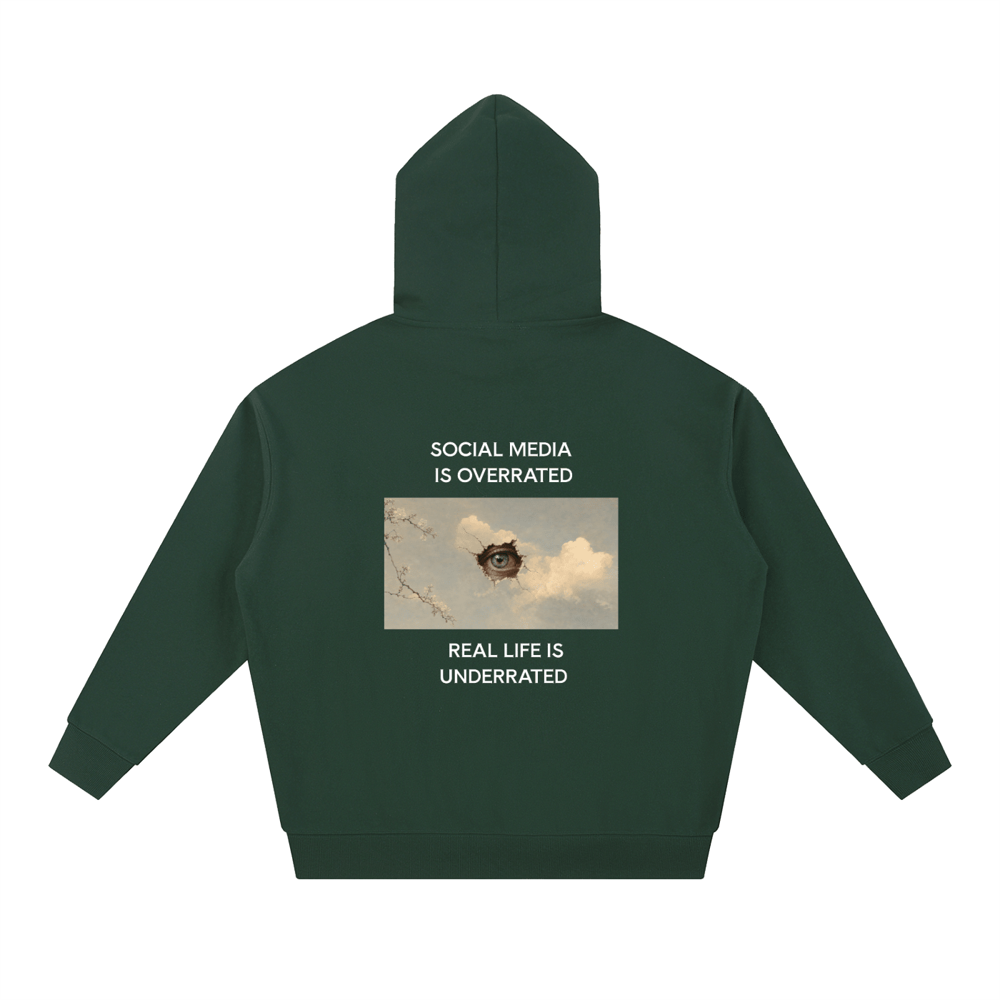 Social Media Is Overrated Hoodie - BLOOMORTAL