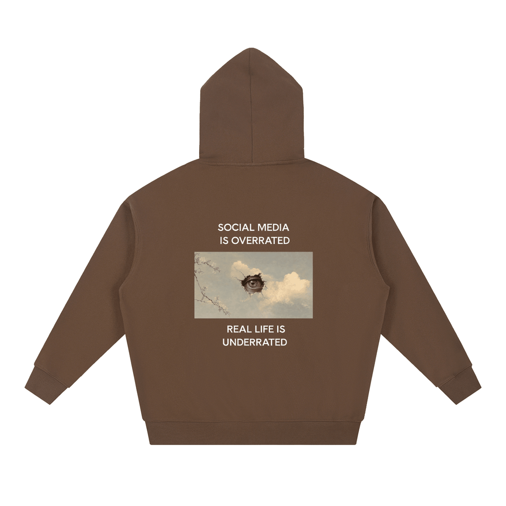 Social Media Is Overrated Hoodie - BLOOMORTAL