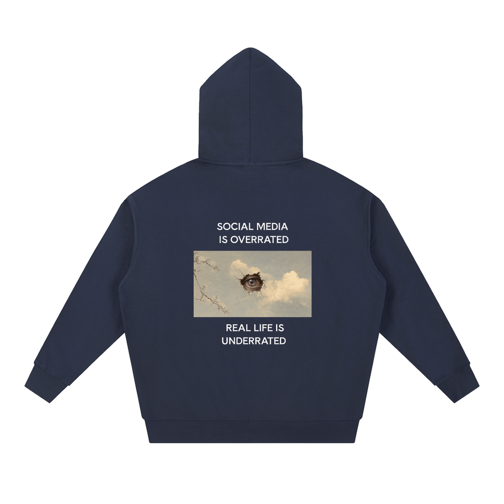 Social Media Is Overrated Hoodie - BLOOMORTAL