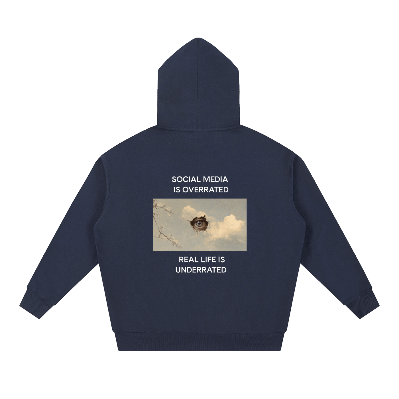 Social Media Is Overrated Hoodie - BLOOMORTAL