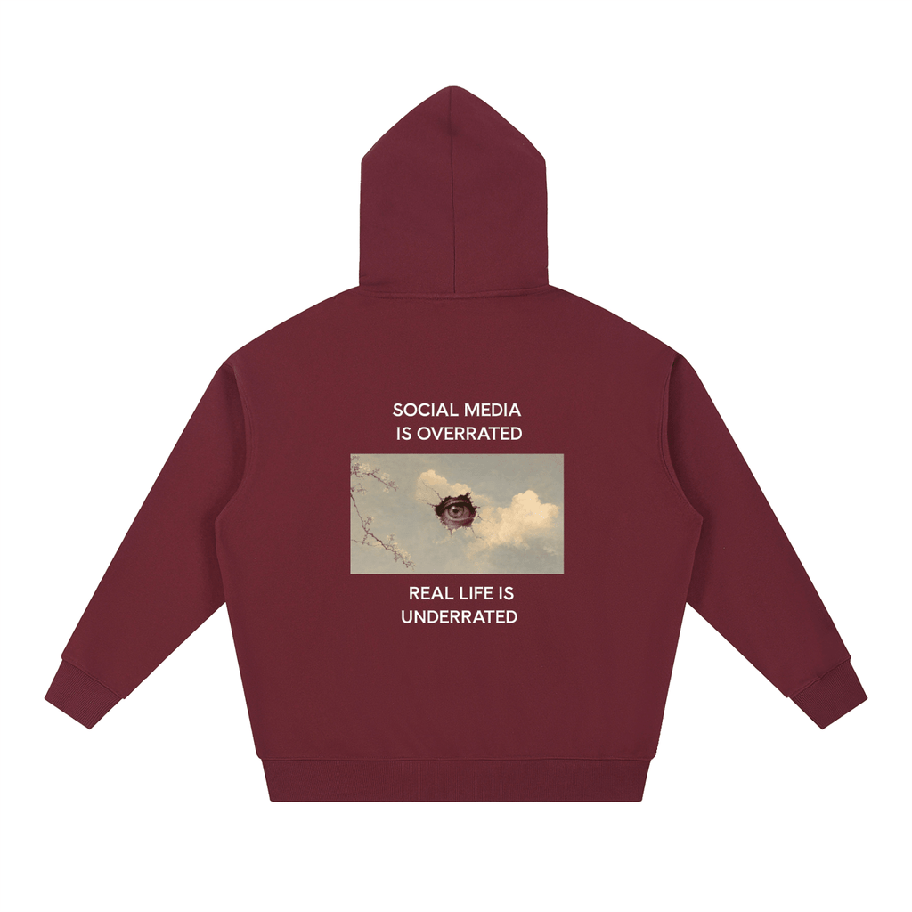 Social Media Is Overrated Hoodie - BLOOMORTAL