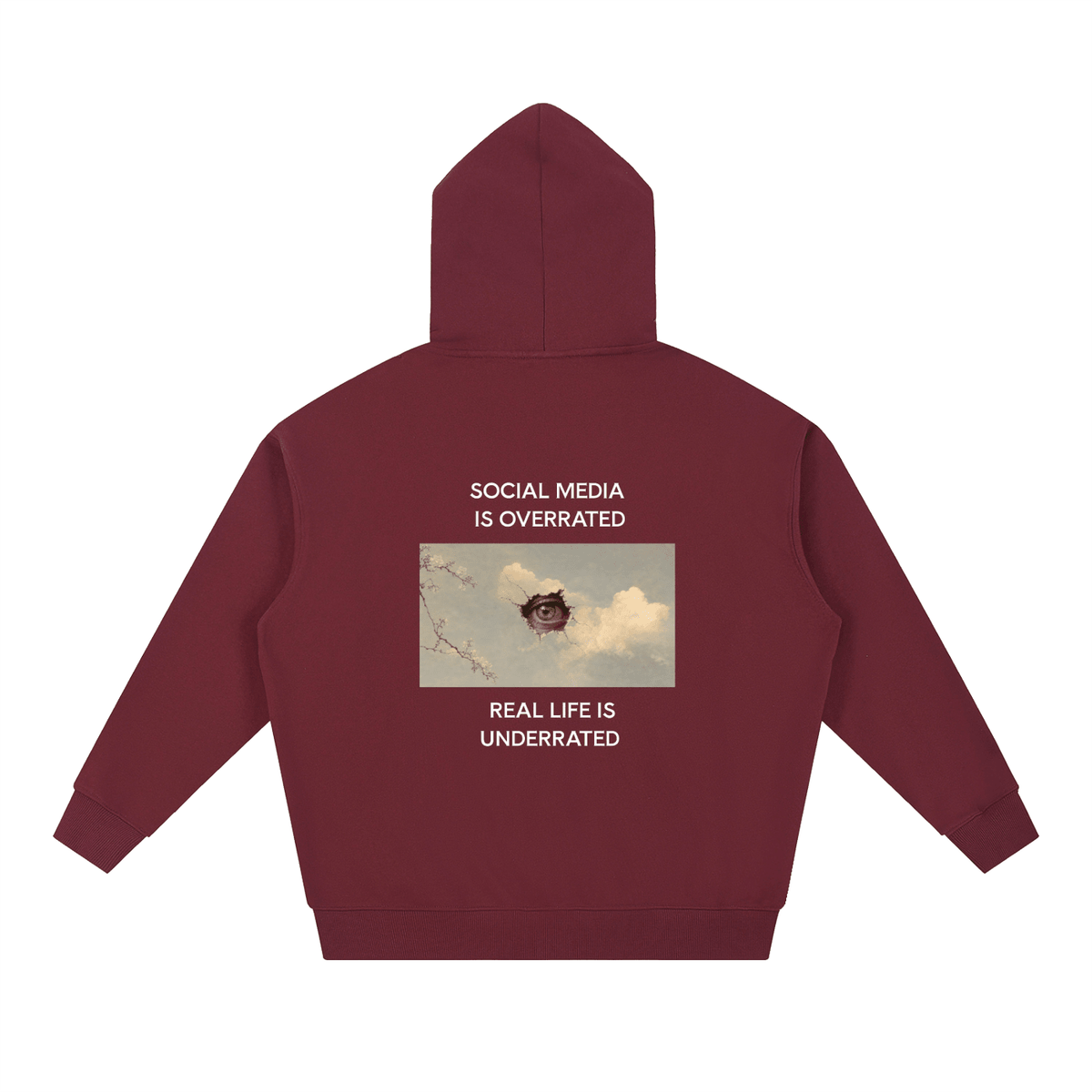 Social Media Is Overrated Hoodie - BLOOMORTAL