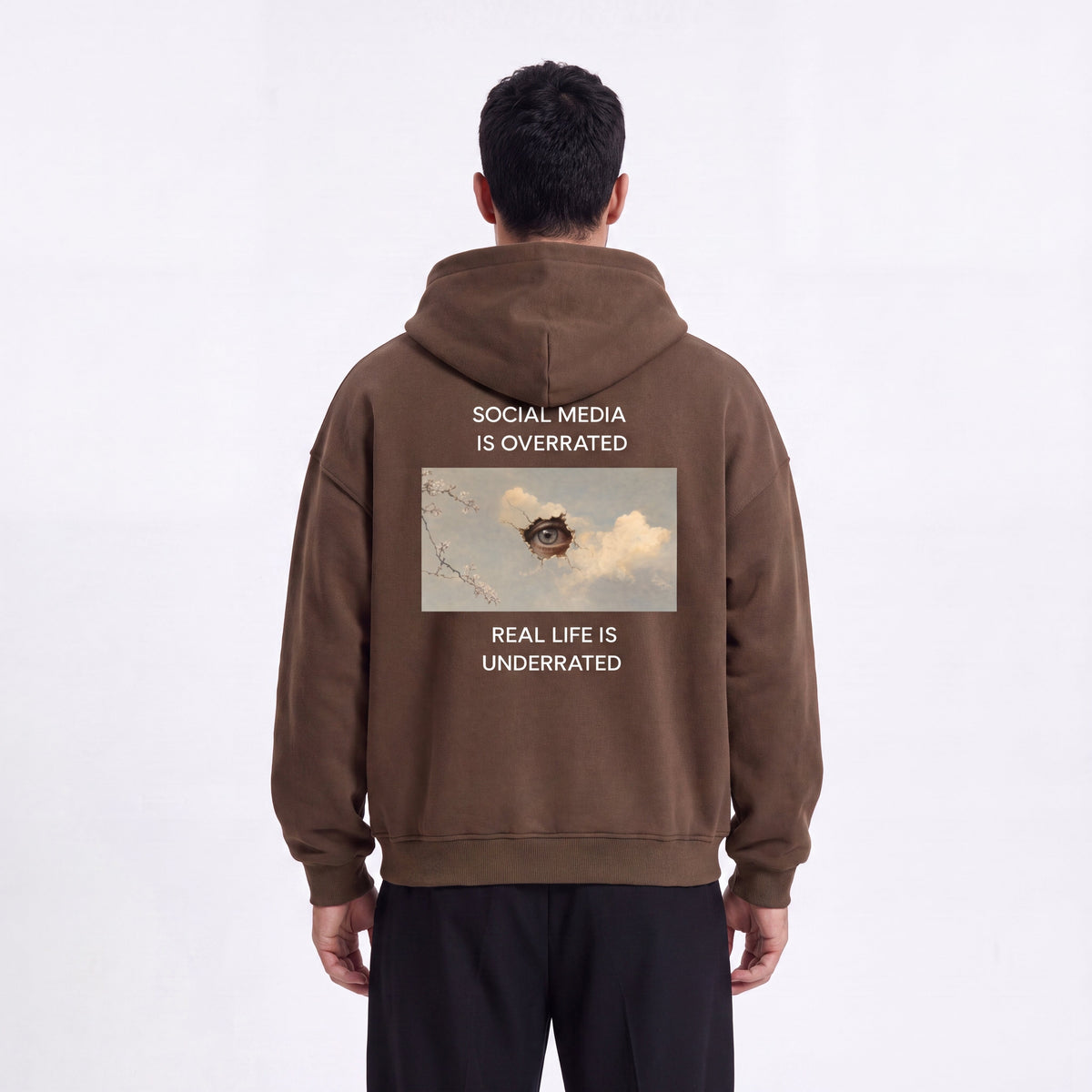 Social Media Is Overrated Hoodie - BLOOMORTAL