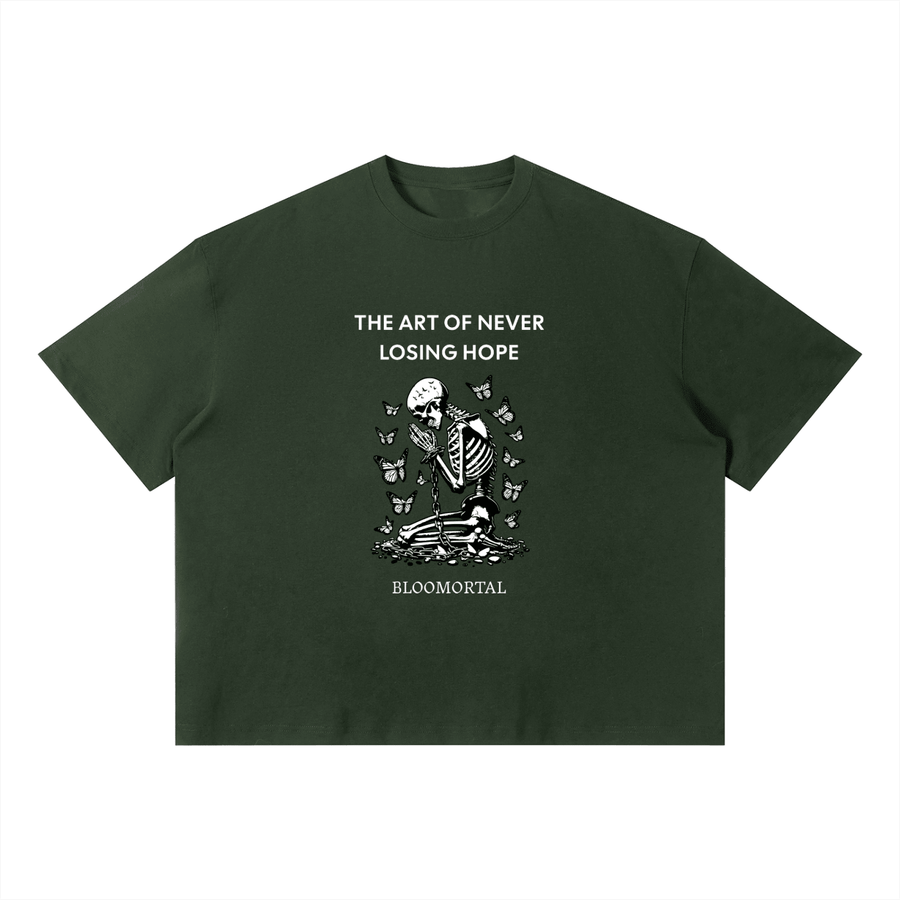 The Art Of Never Losing Hope Boxy Oversized T-Shirt - BLOOMORTAL