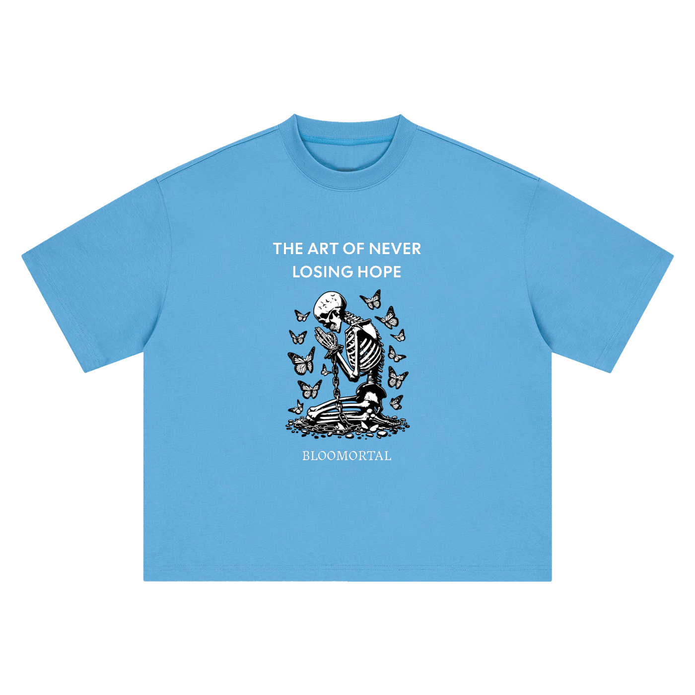 The Art Of Never Losing Hope Boxy Oversized Unisex T-Shirt - BLOOMORTAL