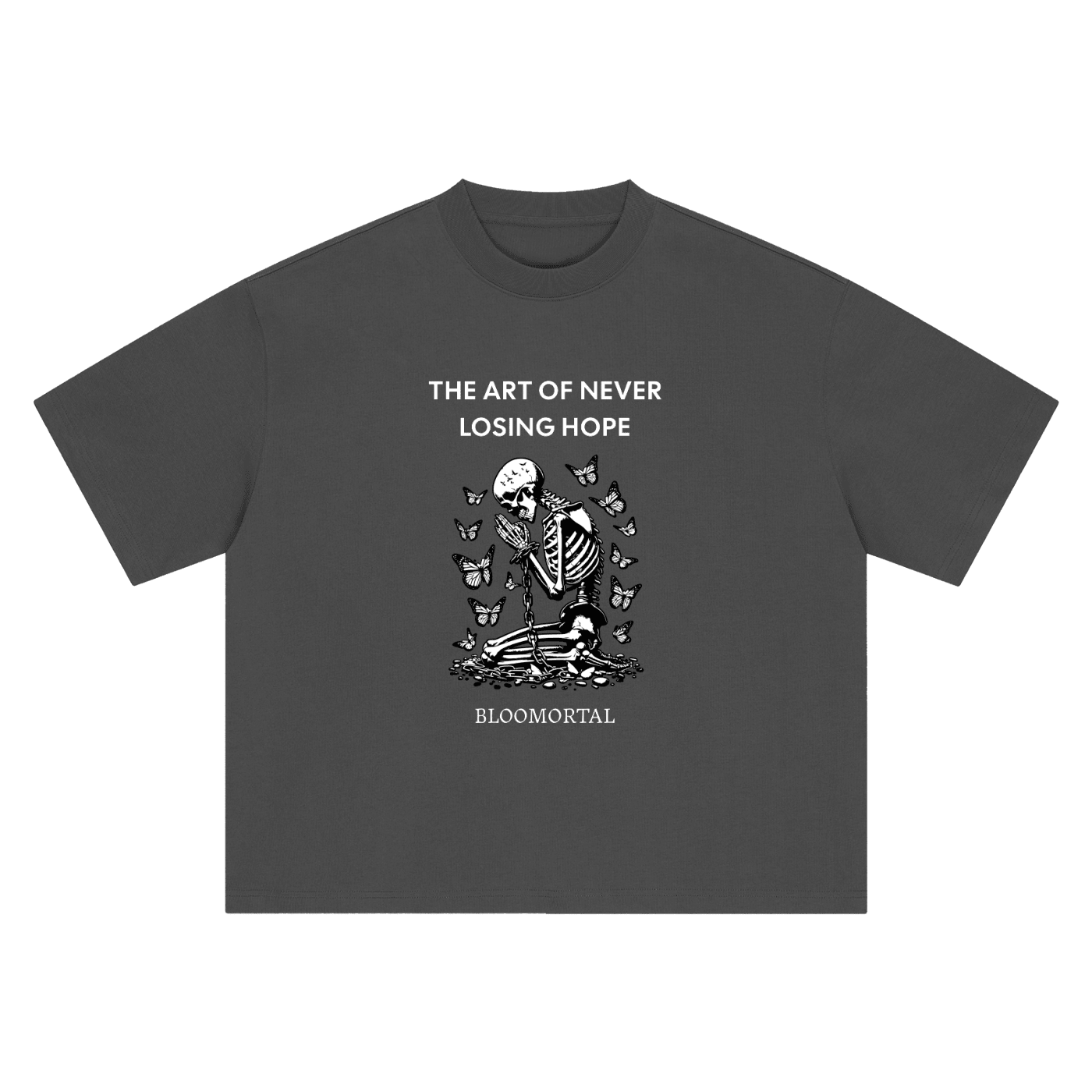 The Art Of Never Losing Hope Boxy Oversized Unisex T-Shirt - BLOOMORTAL