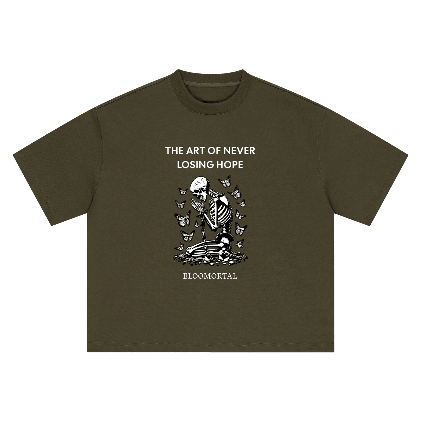 The Art Of Never Losing Hope Boxy Oversized Unisex T-Shirt - BLOOMORTAL