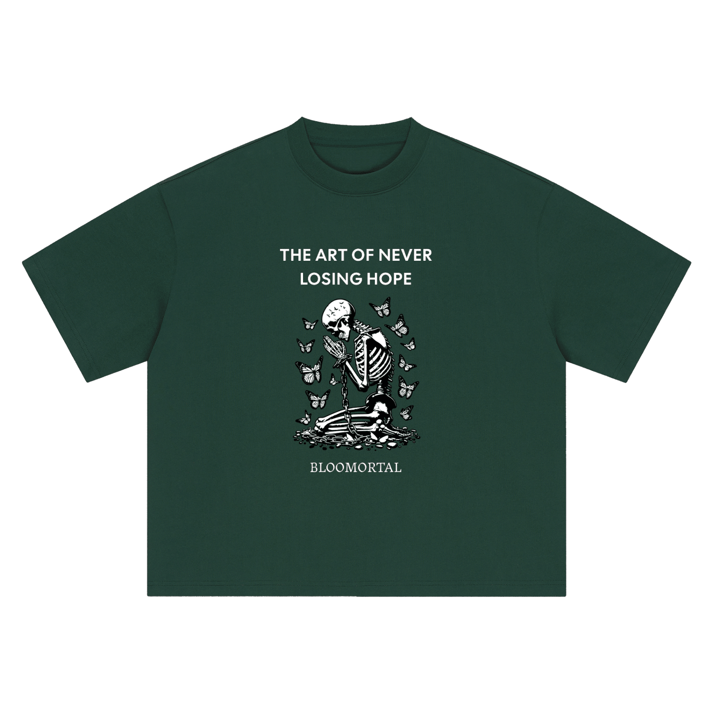 The Art Of Never Losing Hope Boxy Oversized Unisex T-Shirt - BLOOMORTAL