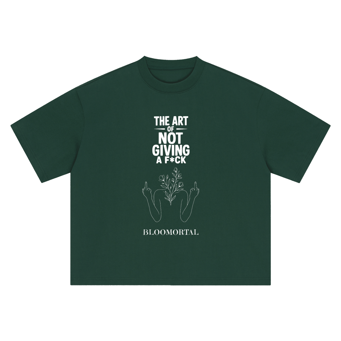 The Art Of Not Giving A F*ck Boxy Unisex Oversized T-Shirt - BLOOMORTAL