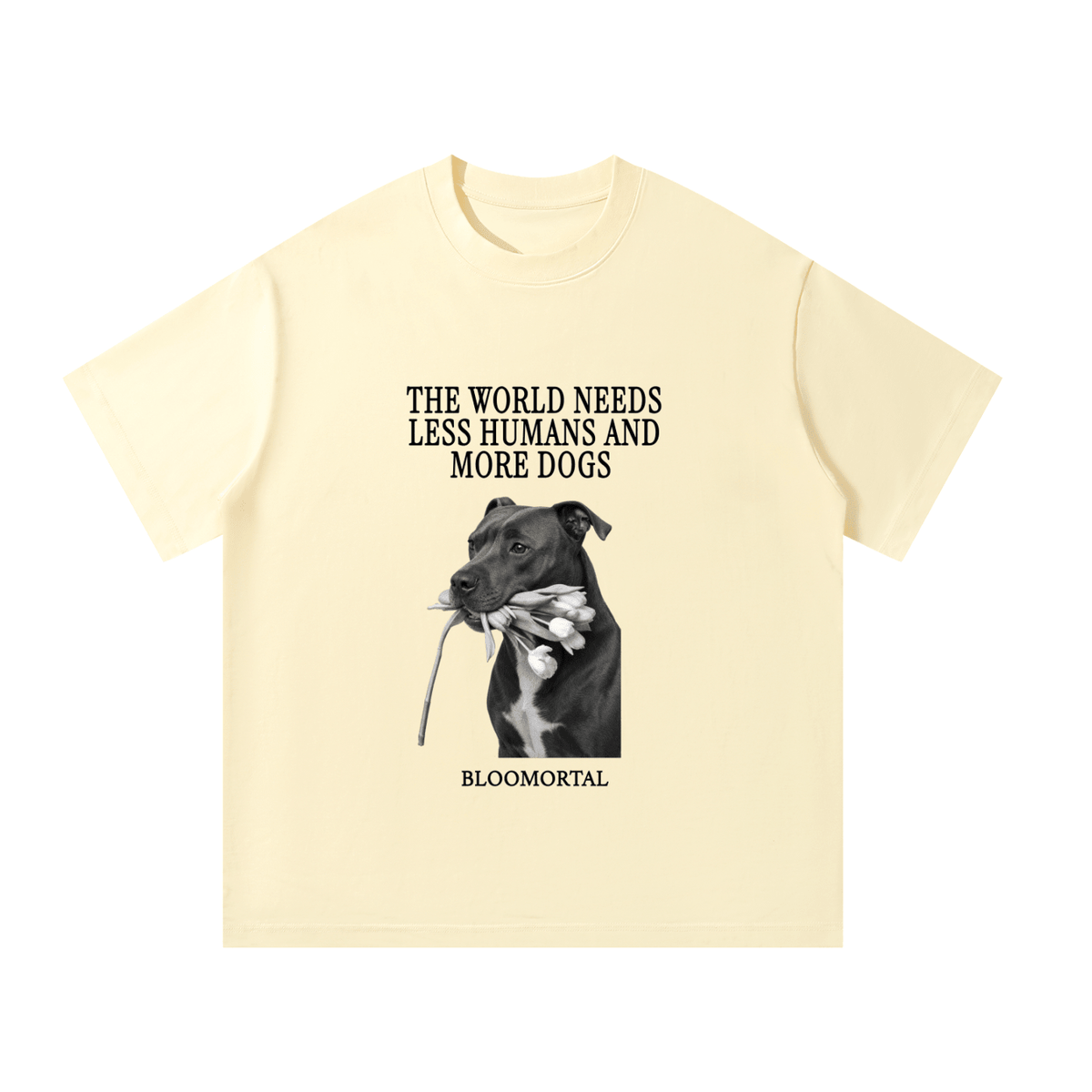 The World Needs More Dogs Oversized T-Shirt - BLOOMORTAL