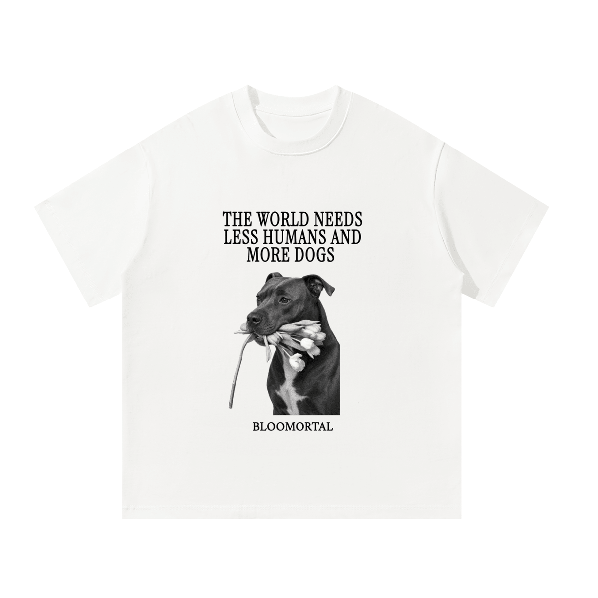 The World Needs More Dogs Oversized T-Shirt - BLOOMORTAL