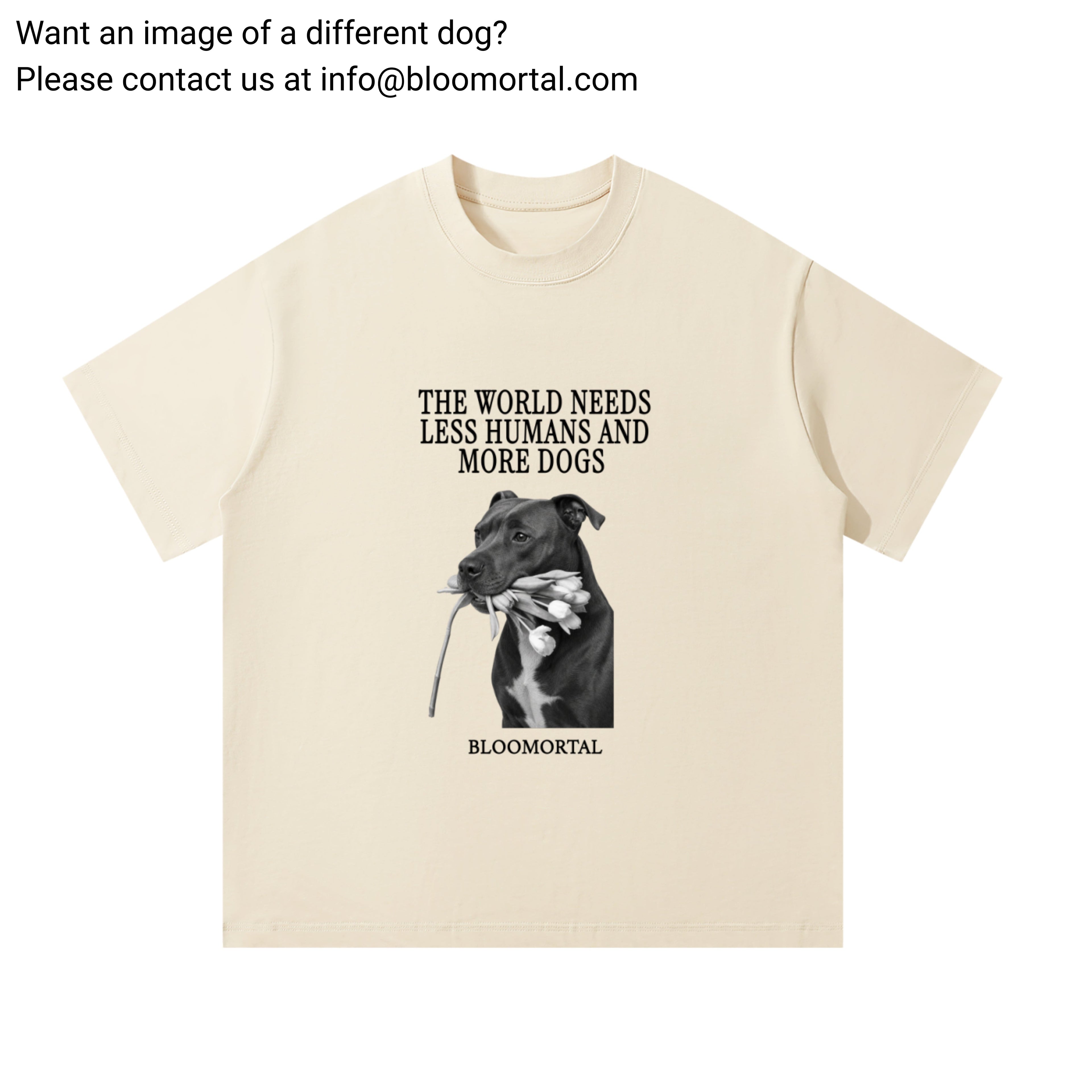 The World Needs More Dogs Unisex Oversized T-Shirt - BLOOMORTAL