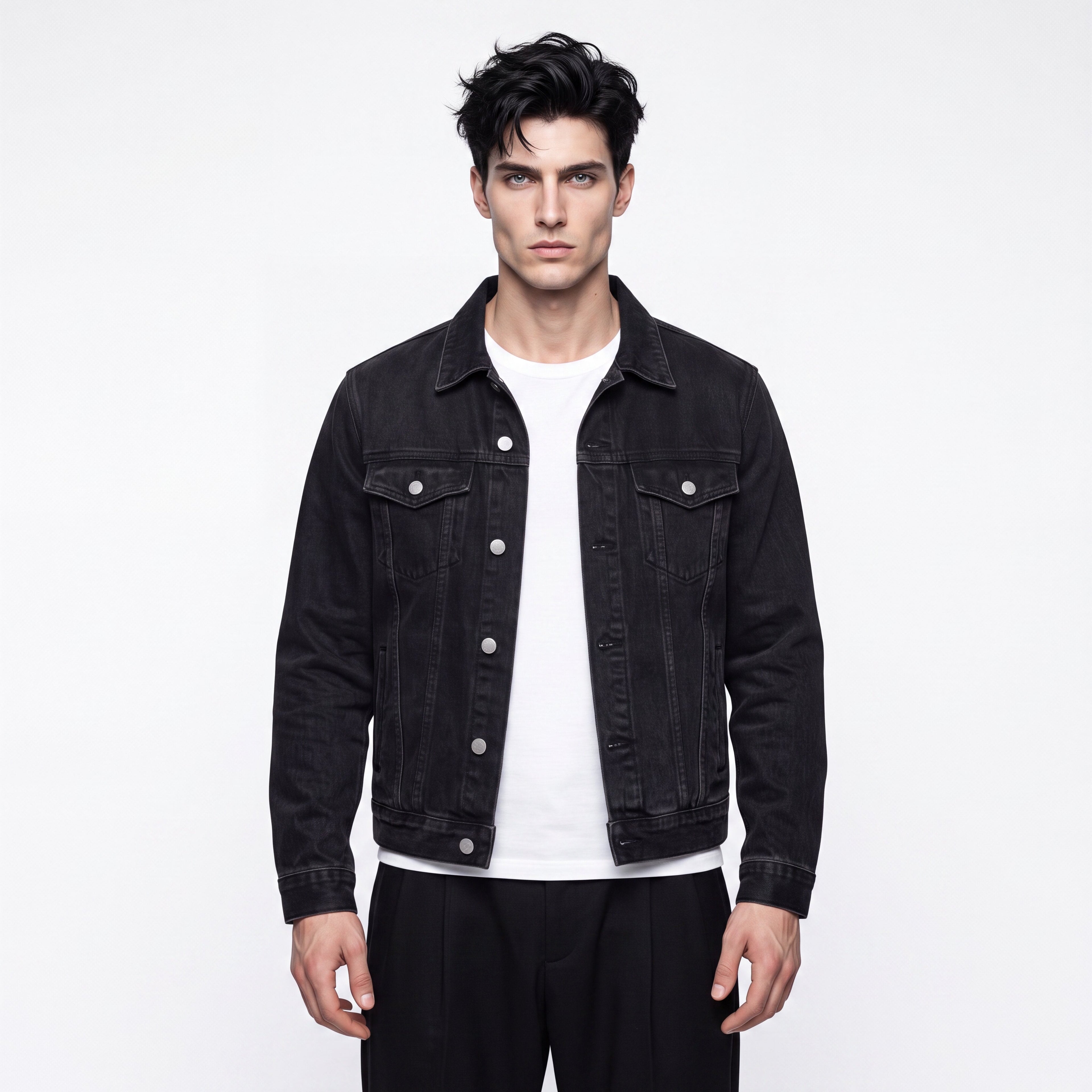 Vintage Wash Denim Jacket - BLOOMORTAL