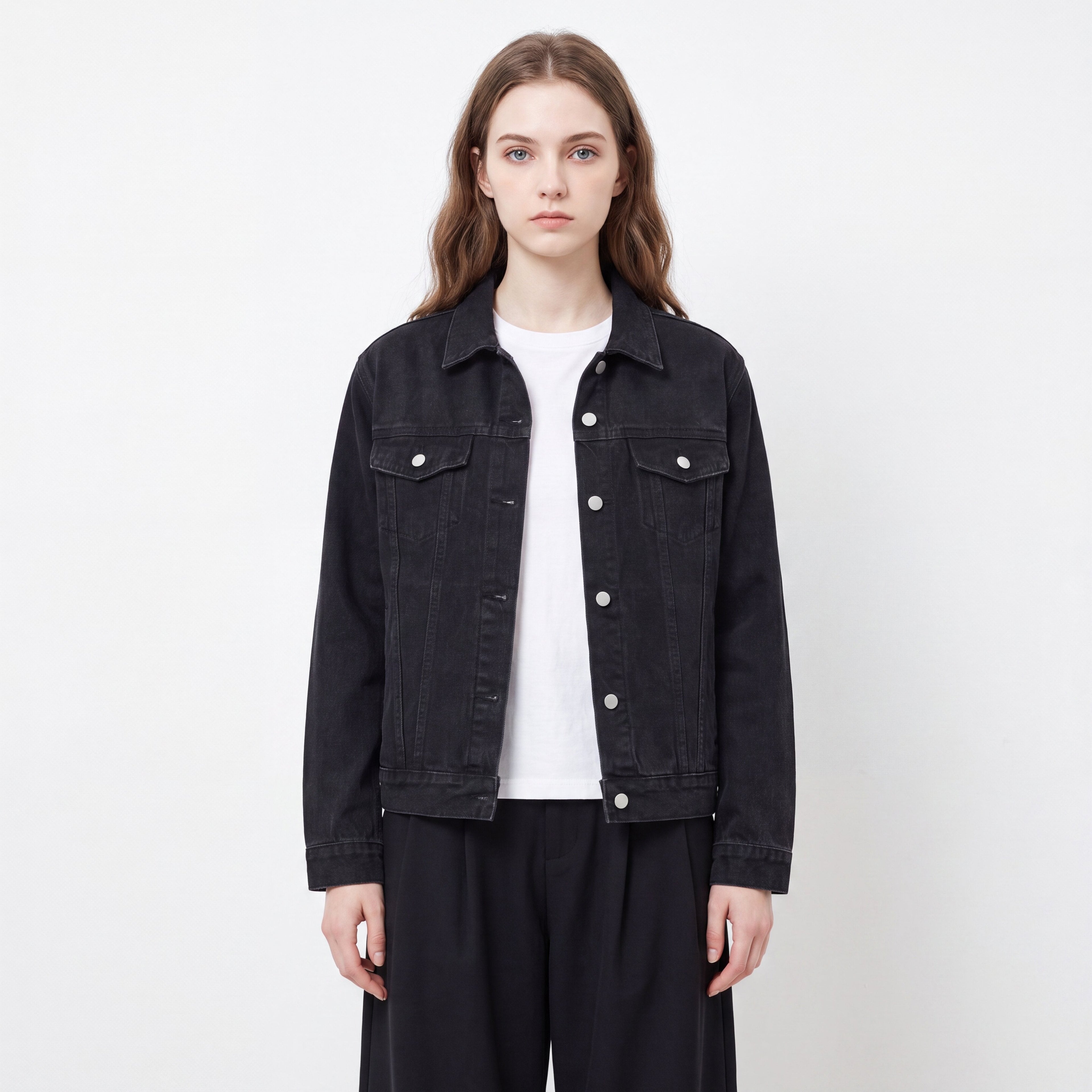 Vintage Wash Denim Jacket - BLOOMORTAL