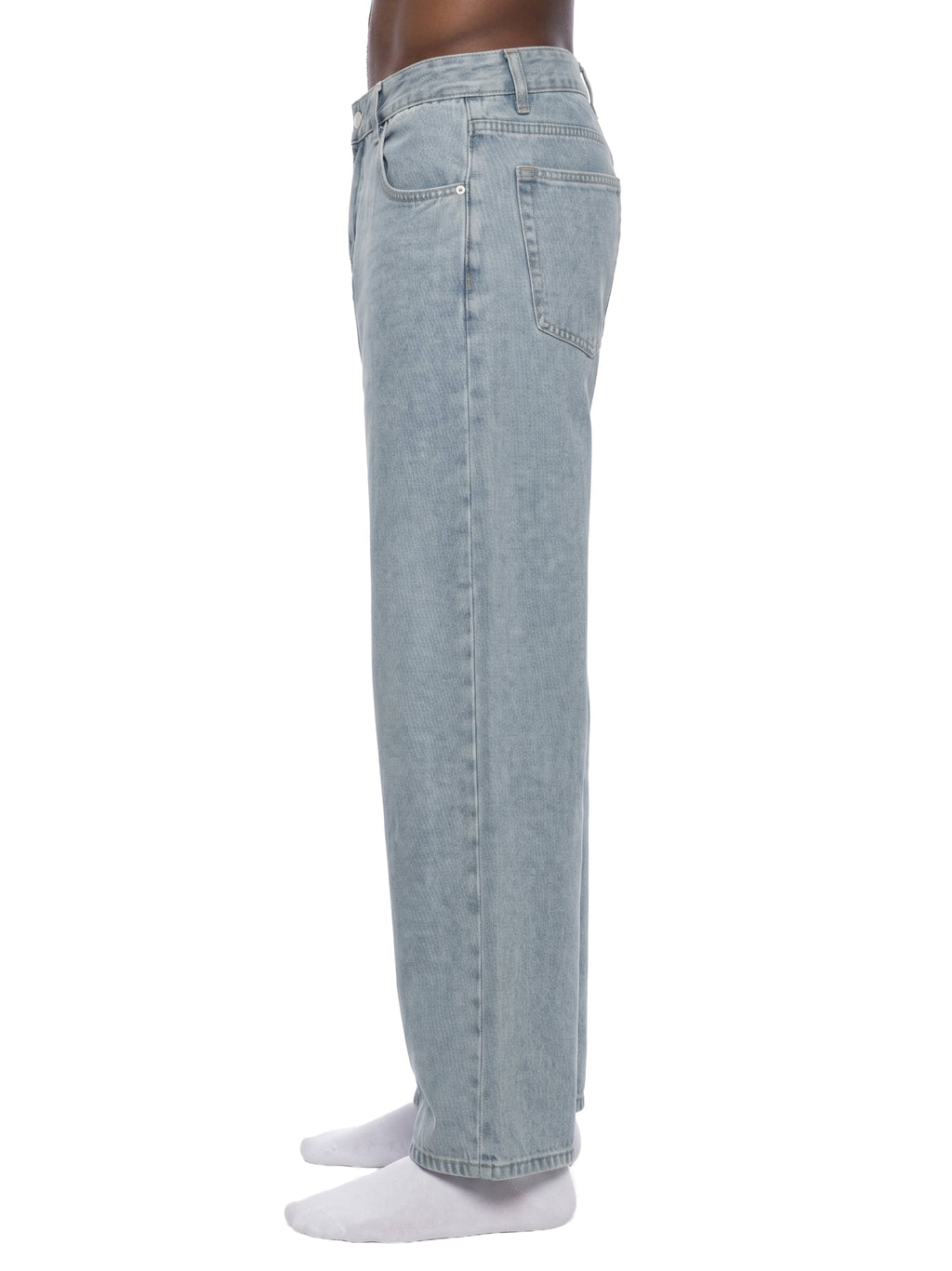 Vintage Wash Straight Leg Jeans - BLOOMORTAL