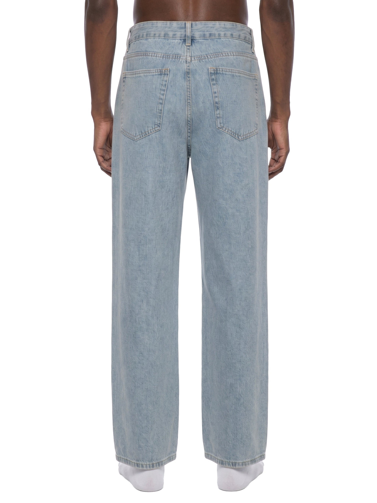 Vintage Wash Straight Leg Jeans - BLOOMORTAL