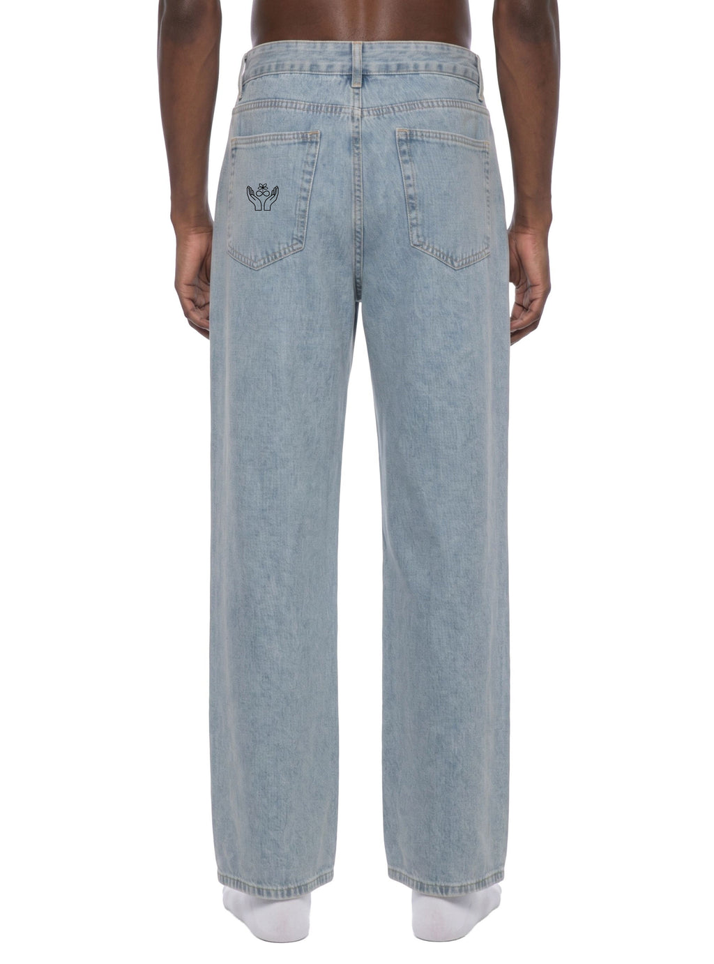 Vintage Wash Straight Leg Jeans - BLOOMORTAL