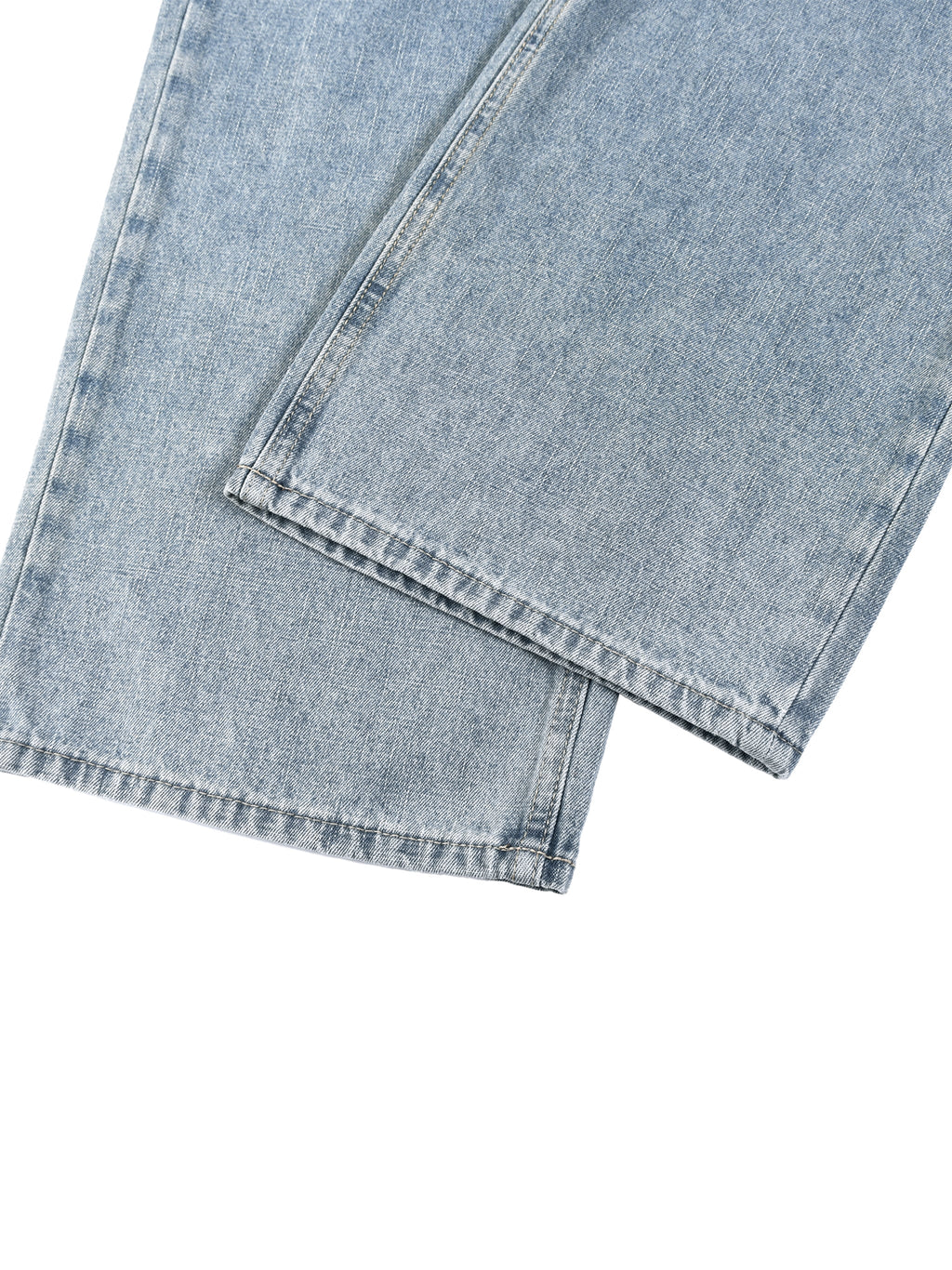 Vintage Wash Straight Leg Jeans - BLOOMORTAL