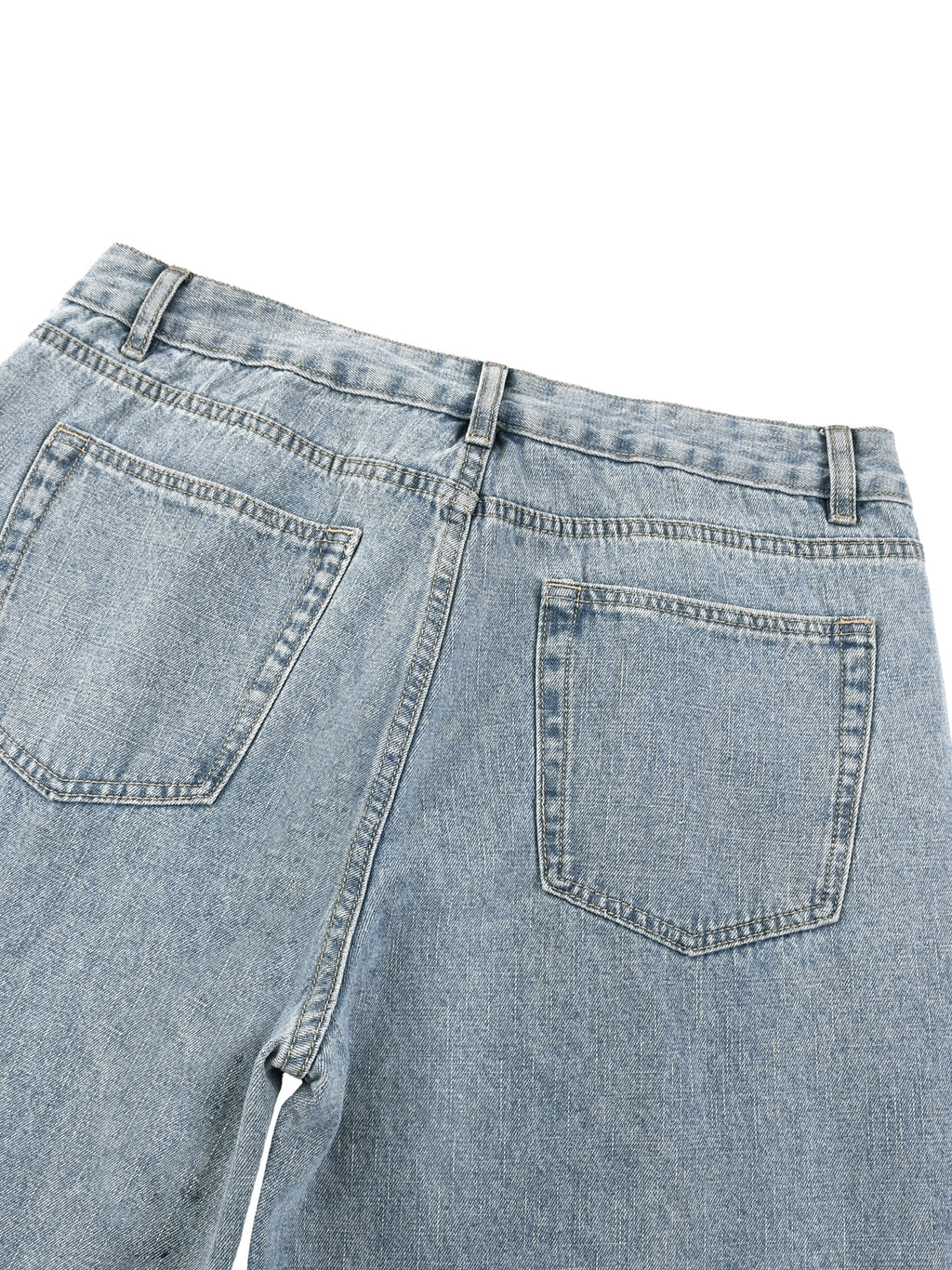 Vintage Wash Straight Leg Jeans - BLOOMORTAL