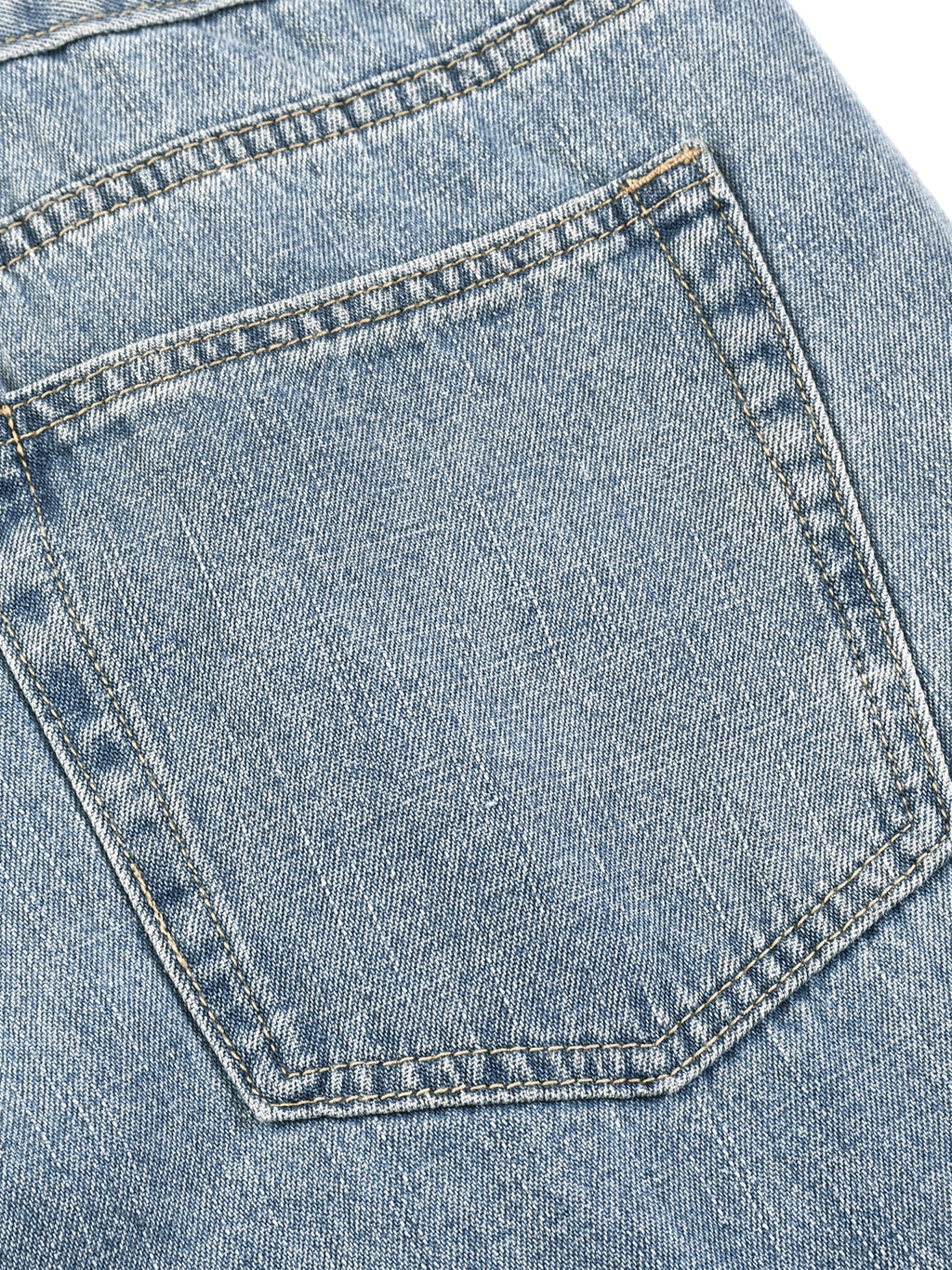 Vintage Wash Straight Leg Jeans - BLOOMORTAL