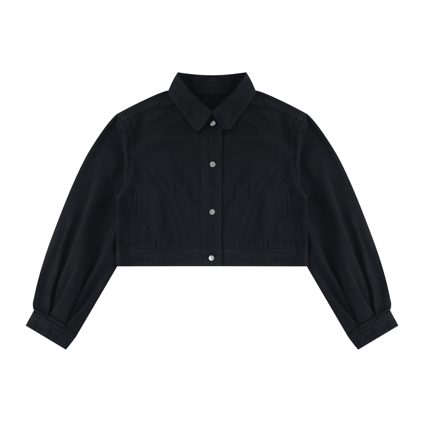 Women’s Crop Denim Jacket - BLOOMORTAL