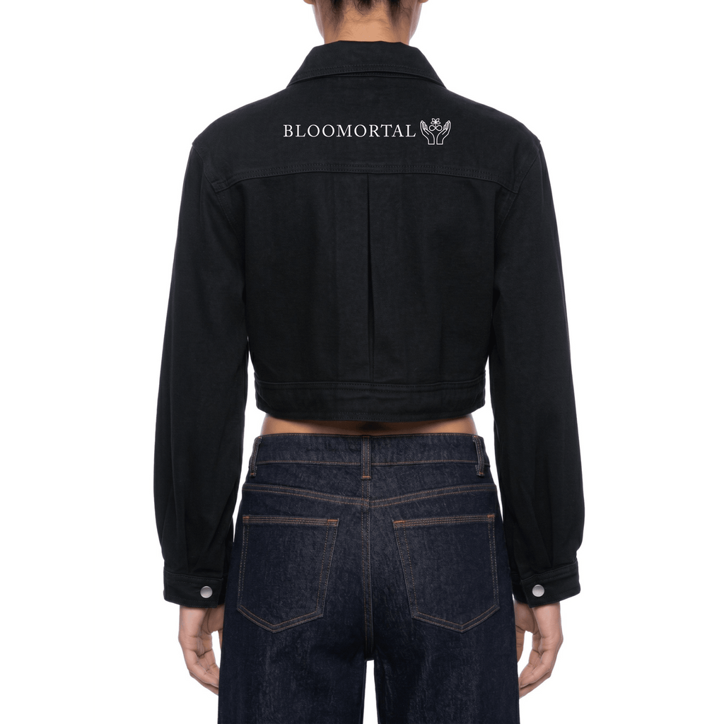 Women’s Crop Denim Jacket - BLOOMORTAL