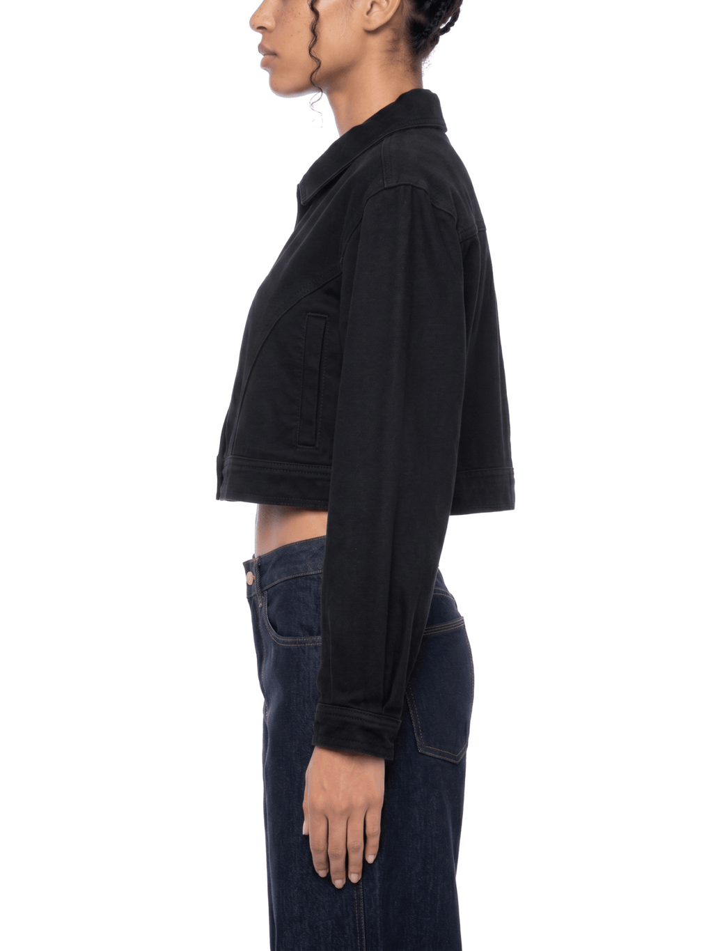 Women’s Crop Denim Jacket - BLOOMORTAL
