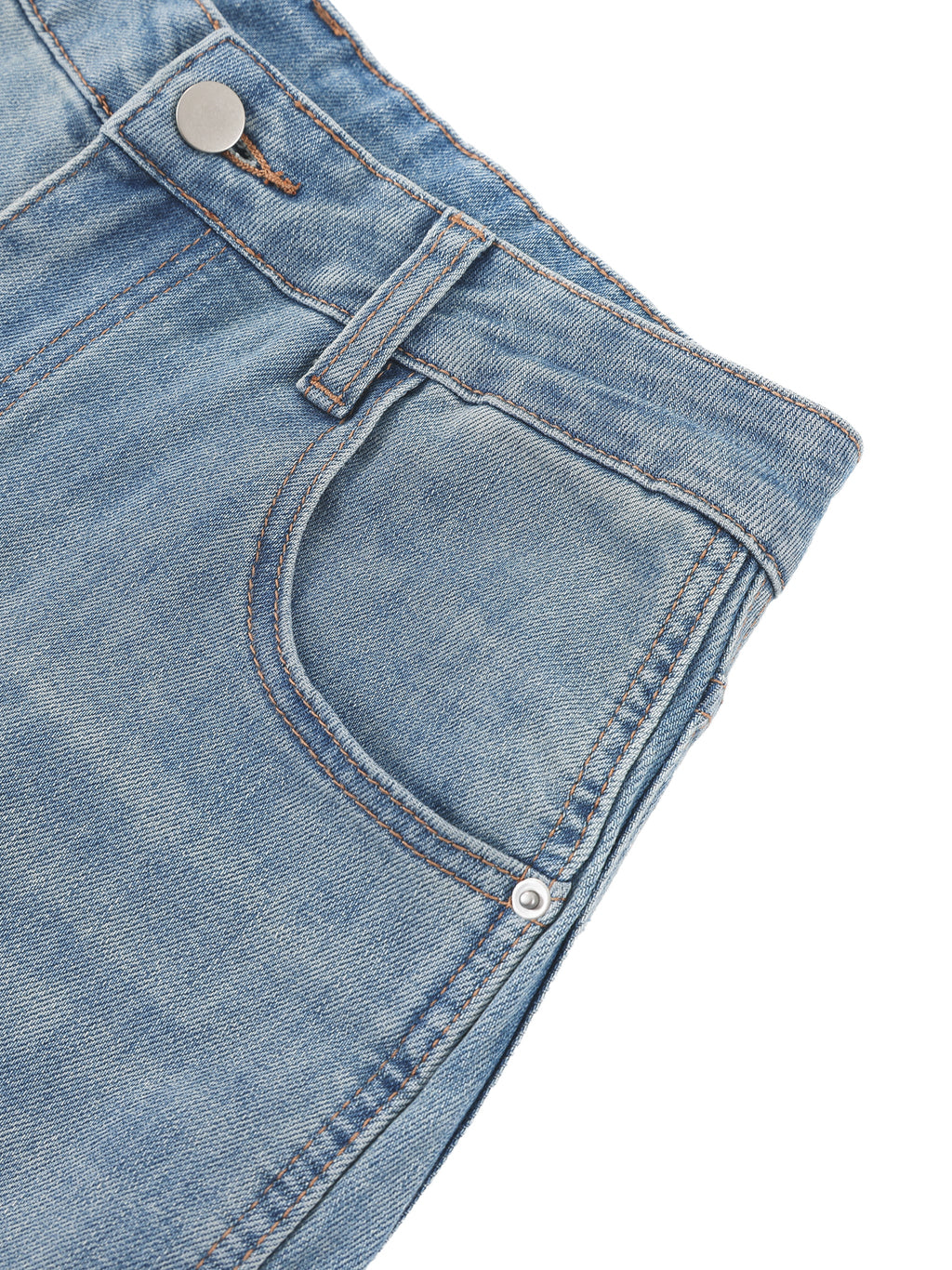 Women’s Vintage Wash High Rise Wide Leg Jeans - BLOOMORTAL