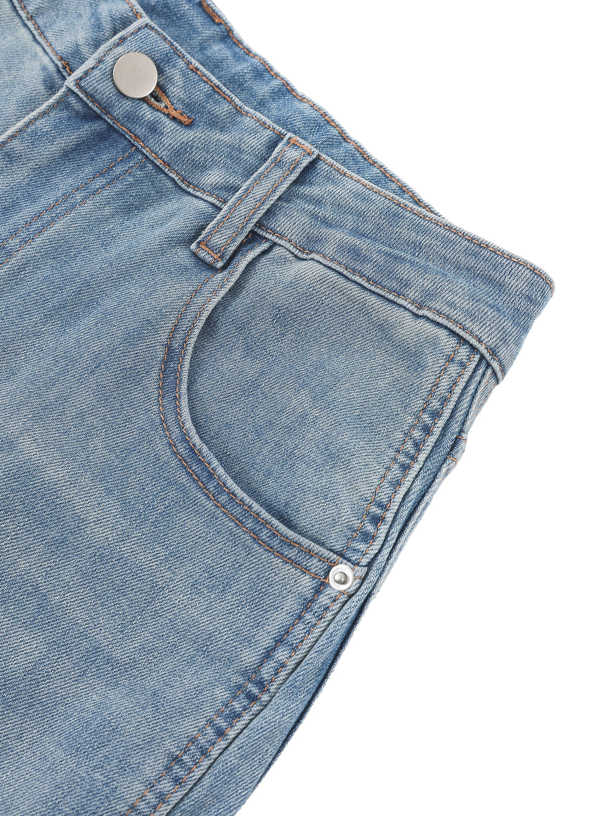 Women’s Vintage Wash High Rise Wide Leg Jeans - BLOOMORTAL