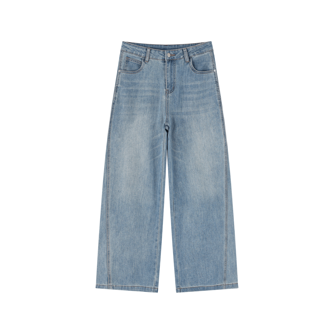 Women’s Vintage Wash High Rise Wide Leg Jeans - BLOOMORTAL